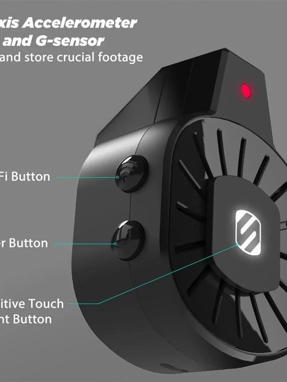 NEXC1 Smart Dash Cam Smart Dash Cam Powered by Nexar with Adhesive Base